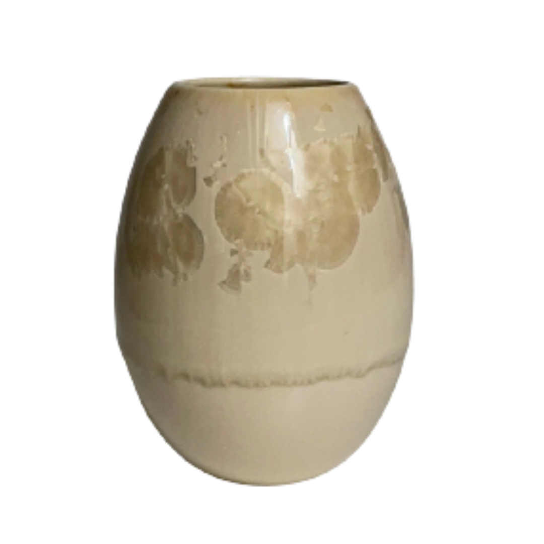 Crystal Vase - Small Beige