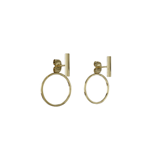 Fiona øreringe - Forgyldt