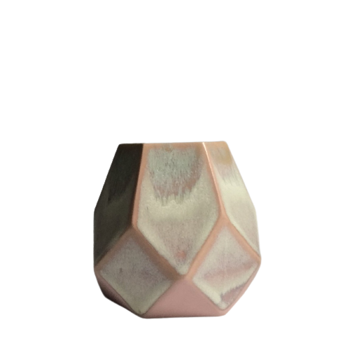 Vase - Lyserød/grå
