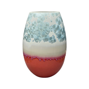 Crystal Vase - Large Hvid/Blå/Rød