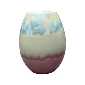 Crystal Vase - Small Lyseblå/Rosa