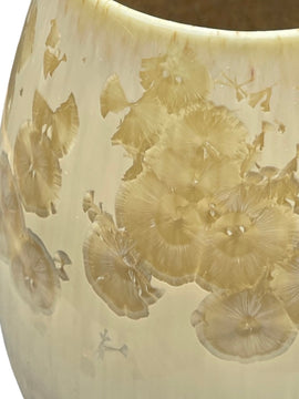 Crystal Vase - Medium Beige/Orange