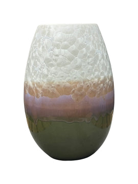 Crystal Vase - Large Hvid/Grøn/lilla
