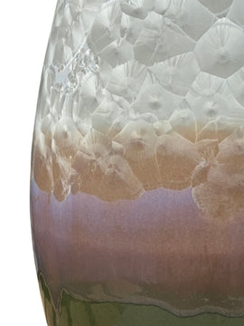 Crystal Vase - Large Hvid/Grøn/lilla