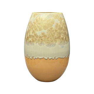 Crystal Vase - Large Beige/Orange