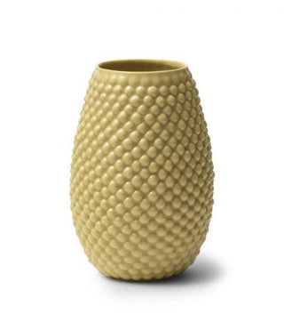 Mellem blank vase i gul af Louise Heisel